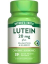 Nature 's Truth Lutein and Zeaxanthin CLANE124; 20 mg CLANE124; 39 Softgels CLANE124; s Bilberry CLANE124; Non-GMO & Gluten zdarma dodatek