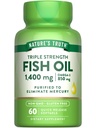 Nature 's Truth Triple Strenggels Fish Oil Softgels 124; 1400 mg IR 124; 60 Count IR 124; Active Omega 3 IR 124; Non- GMO & gluten Free Supplement