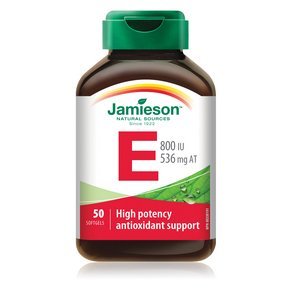 Jamieson Vitamin E 800 IU, 50 softgelů