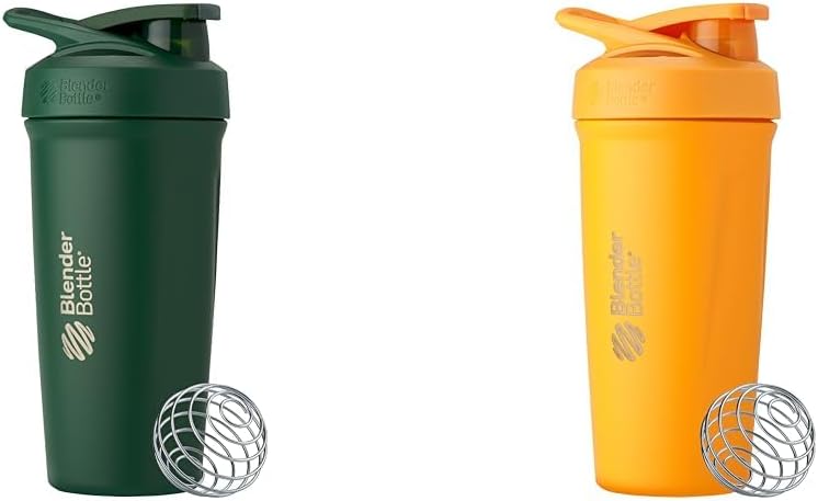 BlenderBottle 24- Ounce nerezová ocel pohár Bundle s Wire Whisk - Les a Mango
