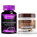 WELLNESS LABSRX Nattokináza Dodatek Kapsle 5000 FU - Houbová káva Blend