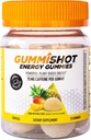 GummiShot Energy Gummies, 1125 mg z Plant- Based Caffeine Chews per Bottle, Long Lasting Energy Boosters, Tropical (15ct)