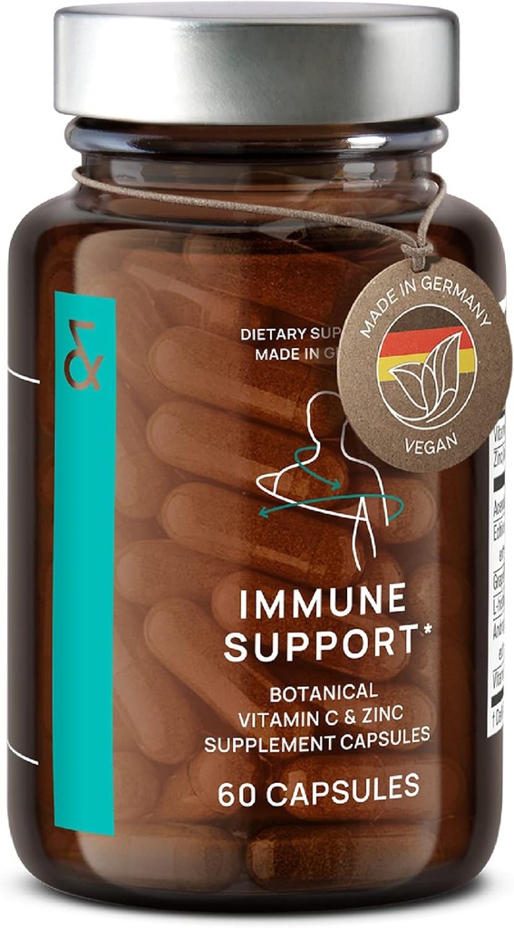 N ° 7 Imunitní Supplement - Imunity Boost s Echinacea - Přírodní vitamín C z Acerola - Zinek - Andrographis - Grapefruitový extrakt - Veganský imunitní systém Vitamíny Komplex - 60 Kapsle