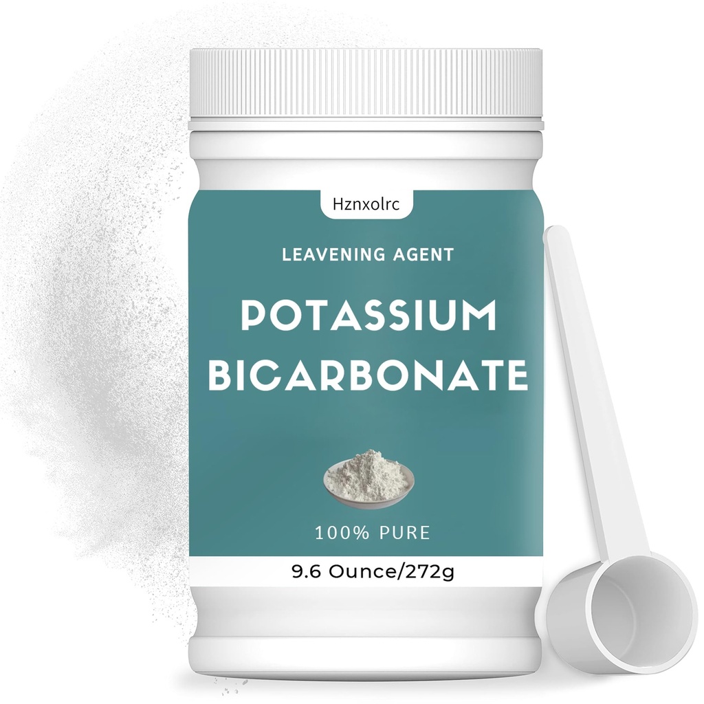 9.6 oz draselný bikarbonát, 100% čistý bikarbonát draselný prášek, draselný bikarbonát pro rostliny, použitý při výrobě vína, koláče, sušenky a další