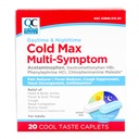 Kvalita Volba Den & Night Studený Max Multi- Symptom, Cold & Flu Medicine, Pain Reliever, Horečka Reducer, Suppressant kašel, Nasal Decongestant, 24 hodin Relief Cool Taste Caplet