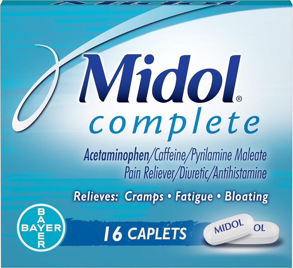 Midol Complete Caplet - 16 Caplet, balení po 3 ks