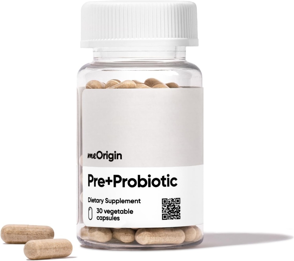 Prebiotický, Probiotický, Postbiotický, 3-in-1 Formule s 18 Enzymy, Pre + Pro + Postbiotický pro ženy a muže pro Gut zdraví, Bloat Support, Imunitní podpora, 30 Day Supply