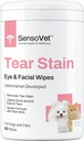 Slzy odstraňovač očí Wipes pro psy a kočky, Cleans Eye Boogers a Gunk Vypouštění, Očištění obličeje s Aloe Vera (Fragrance zdarma)