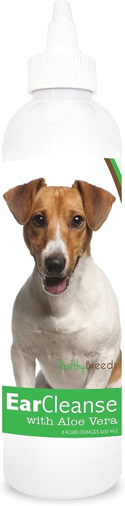 Zdravé plemeno Jack Russell teriér Ušní čistka s Aloe Vera Okurka Melon 8 oz