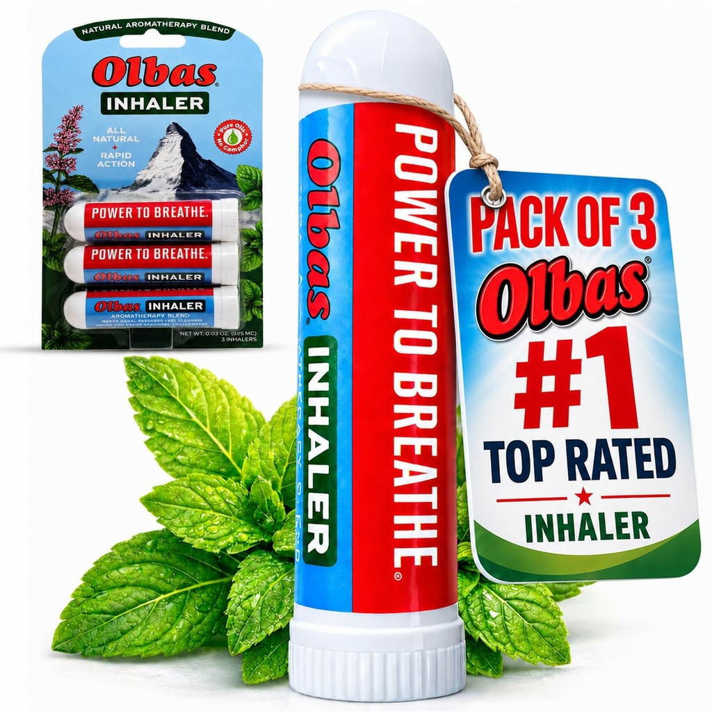 Olbas Nasal Relief Inhaler Aromaterapie / Aromatic Inhaler, 0.01 Oz, 3- Pack