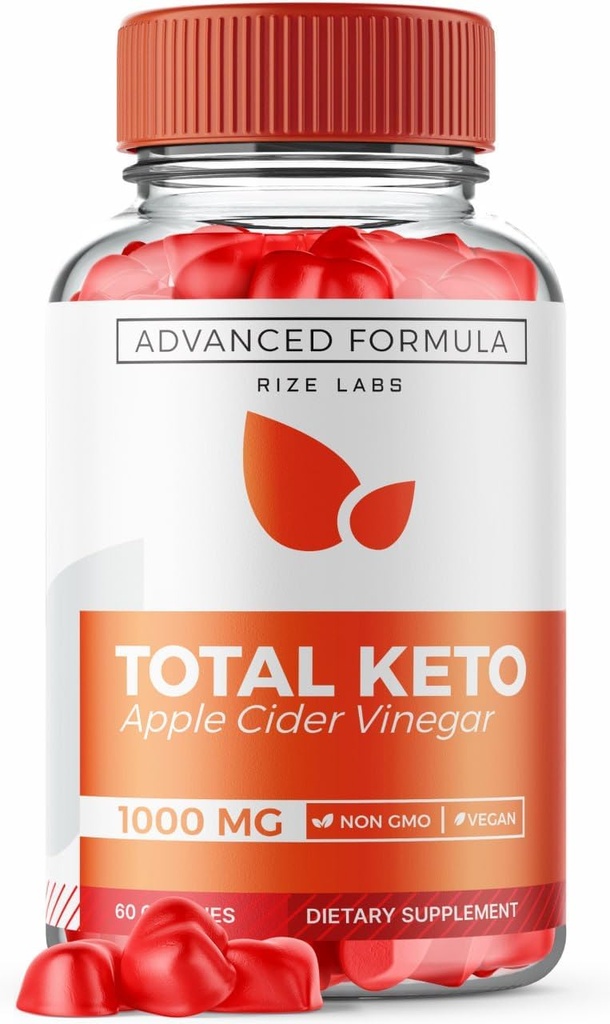 rize laboratoře Celkem Keto Apple Cider Vineger Gummies pro Pokročilé hubnutí, Keto dodatek ke ztrátě břišního tuku, Gummy Recenze, Maximální pevnost Formule, Gomitas (60 gummies)