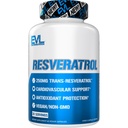 Eflution Anti Aging Trans Resveratrol Dodatek Nutrition Super Antioxidant Dodatek s 250mg Trans- Resveratrol z Resveratrol 500mg japonský Knotweed Extract pro imunitní a srdeční zdraví