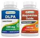 Nejlepší Naturals DLPA 500 mg a oxid hořečnatý 500 mg