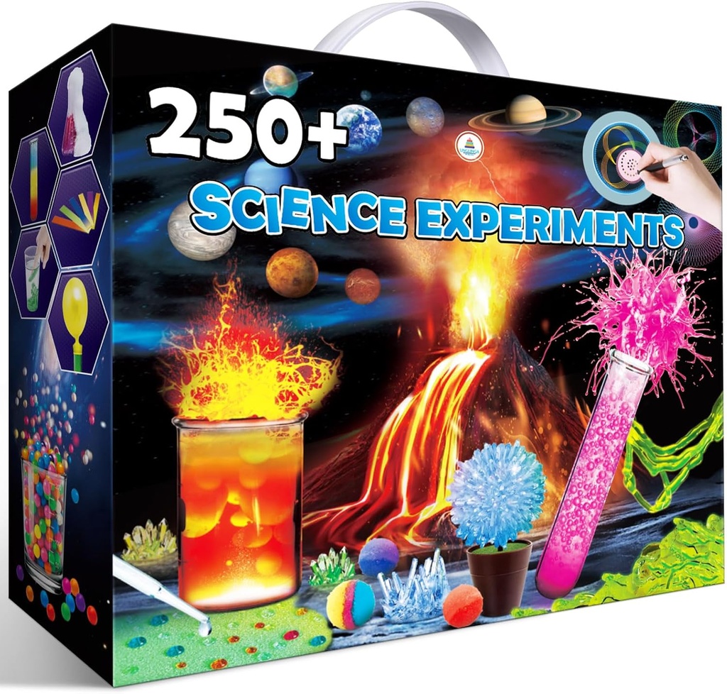 UNGLINGA 250 + Science Experiments kity for Kids, Boys Girls Toys Birthday Gifts nápady, Chemie Set, S.T.E.M Aktivity Vzdělávací projekt, Volcano Scientist Kit