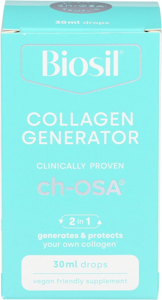 BioSil podle přírodních faktorů, krása, kosti, spojky tekuté, podporuje zdravé vlasy, kůže a hřebíky, Vegan kolagen, Elastin a Keratin generátor, 1 Oz