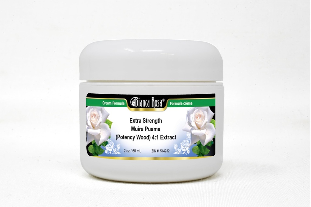 Bianca Rosa Extra Strength Muira Puama (Potency Wood) 4: 1 Extract Cream (2 oz, ZIN: 514232)