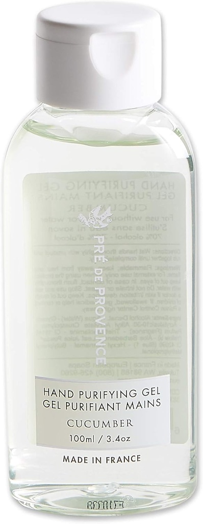 Pre de Provence Advanced Alkohol na bázi ruky Sanitizer Gel Moisturizes & Softens Hands, 3.4 Fluid Ounces, Okurka