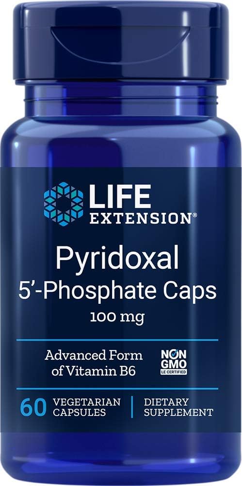 Life Extension Pyridoxal 5- Fosfát 100 Mg Vegetariánské kapsle, 60- Počet (120)