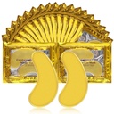 Pod Oko Záplaty pro loutkové oči, 20 páry Oční masky pro tmavé kruhy a Pufness 24k Gold Eye Záplaty s kolagenem pro oční tašky kolem očí (Oční záplaty A)