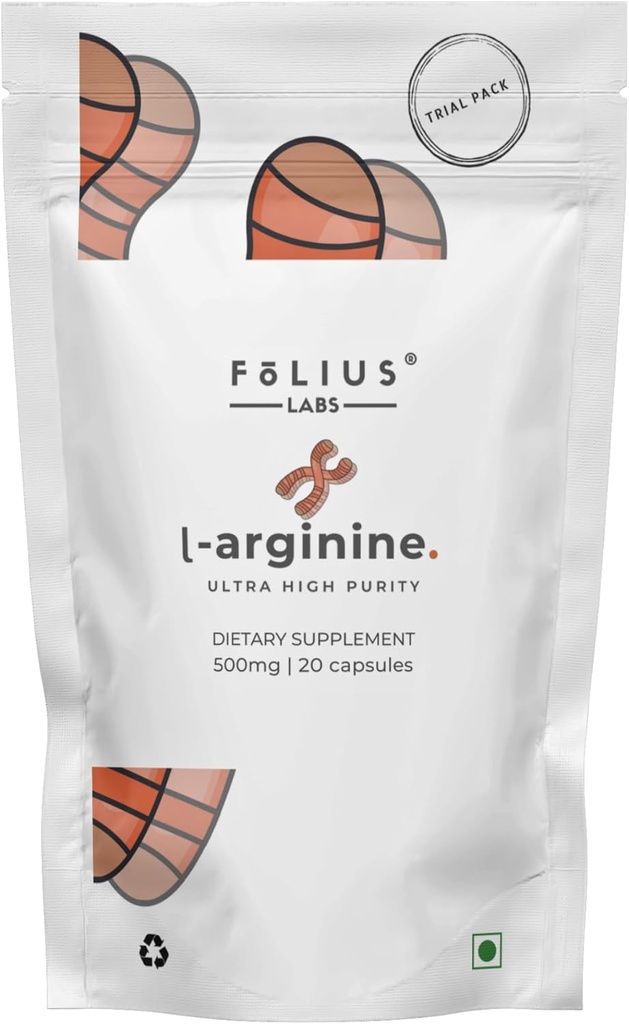 L- Arginin 1000mg Doplněk pro muže a ženy - Podporuje výrobu oxidu dusnatého - Podporuje krevní cirkulaci - Předcvičení Amino Acid Dodatek (10 dní zkušební balení)