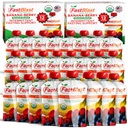 Ovoce Smoothie Pouches Banana Berry- 2 Balíčky, 24 Pcs Smoothie Meal Replacement- USDA Organické zdravé Snacks pro dospělé, Squeeze Pouches pro nápoje pro dospělé, měkké potraviny, gluten zdarma mléčné zdarma Snacks