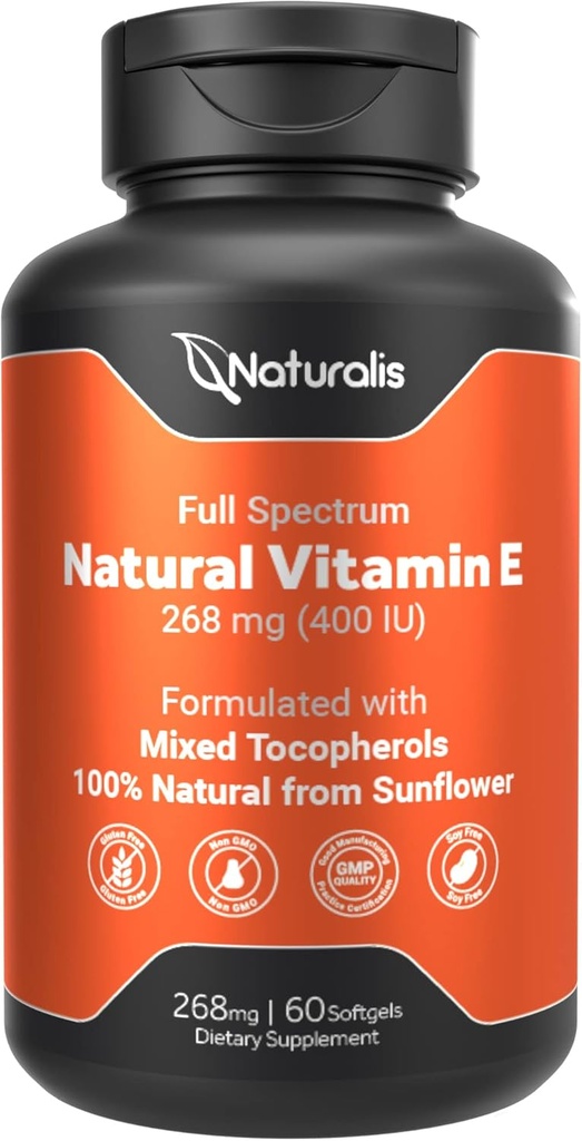 Naturalis Slunečnicový vitamin E 268mg (400 IU) se smíšenými tokoferoly Př