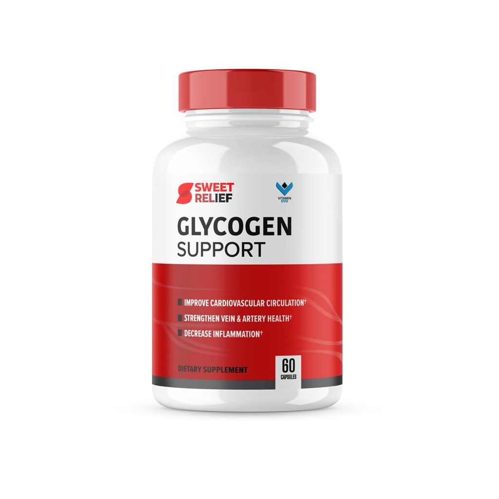 Sweet Relief Glycogen Support - SweetRelief Krvavá plavidla čistič, Sweet Relief Kapsle, Advanced Formule Glyco Optimizer, Sweet Relief Recenze (60 Kapsle) 1 měsíc Dodávka