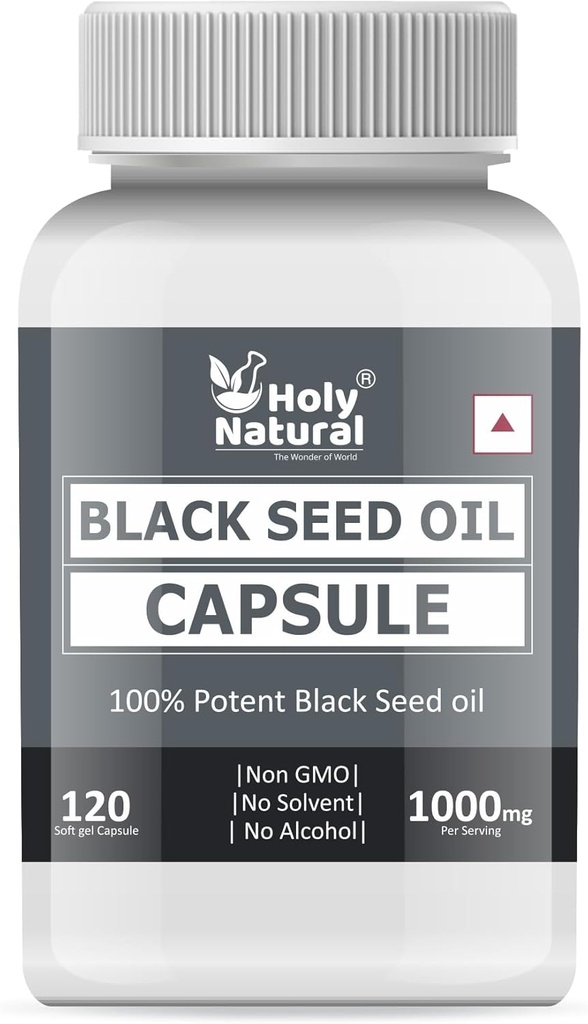 Black Seed Oil Softgel Capsule - 500mg (120 Softgel) Premium Kvalita Studené lisované Nigella Sativa Seeds Oil I 2 měsíce Dodatek I Rich Thymoquinone, Vitamin E & Omega 3 6 9