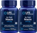 Life Extension No Flush Niacin 640 mg, 100 tobolek (Balení po 2)