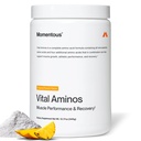 Momentous Vital Aminos Powder Supplement - BCAA & EAA - Tropical Punch - NSF Certified for Sport - GMO- & Gluten- Free - 30 Servings - Balíček květen Vary