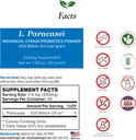 Lactobacillus Paracasei Probiotický prášek 400 miliard cfu je 124; Made in USA CLAS124; No Additives CLAS124; Direct from Manufactur124; No Third- Party Storage CLAS124; Imunitary Support CLAS124; L. Paracasei CLAS124; 30 Grams (1.05 Oz)