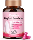 Vaginální probiotika pro ženy, 40 miliard CFU Promotes pH Balance, Zdravý Vaginální zápach & Močový Trakt Zdraví s organickou prebiotika, Cranberry, 60 Kapsle