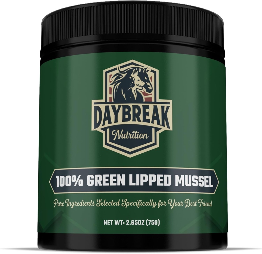 Pure Green Lipped Mussel Powder for Dogs and Cats - 100% New Zealand Green Lipped Mussels - Anti Inflaminating Supplement & Vitamíny na pomoc vaší pet Deal s artritidou, Joint Pain Relief - 75 Grams