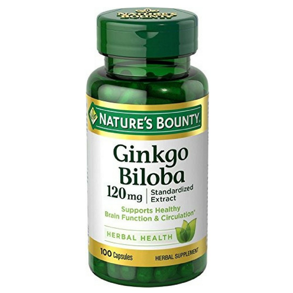 Přírodní Bounty Ginkgo Biloba 120 mg 100 ea (balení po 4)
