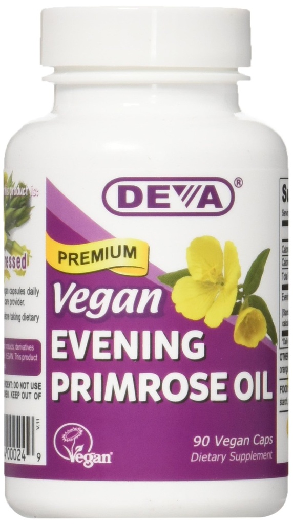 Deva Vegan Vitamins Večerní Primrose Oil Vcap, 90 Počet