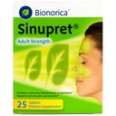 Bionorica Sinupret Síla dospělých Sinus - Imunitní podpůrný dodatek - Všechny přírodní - Bylinné Nasal Passage & Imunity Boost - 25 tablet