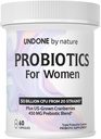 Probiotika pro ženy, 50 miliard CFU Ženské probiotika s prebiotika, Plus US- Grown Cranberry, GI podpora, Zdraví žen, Trojitá ochrana systém, Zpožděné uvolnění, 60 Kapsle
