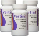 Equitab Vertisil Vertigohelp to Relieve Vertigo Symptomy včetně závrať a Nausea Control Pack 3