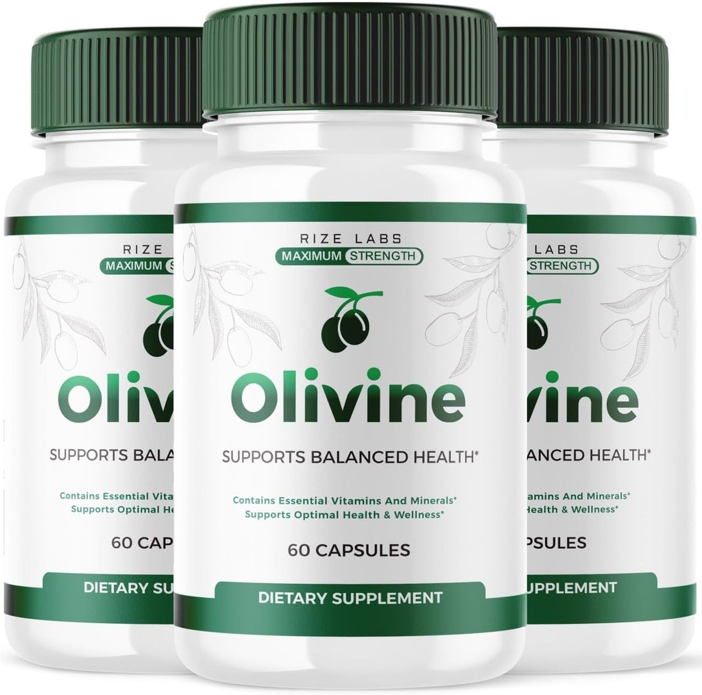 rize laboratoře (3 Pack) Olivine Weight Loss Dodatek, Olivine Superfood Kapsle pro celkové tělo Wellness a zdravý životní styl, Olivine pilulky pro Leaner Physique, Olive Vine Recenze (180 Kapsle)