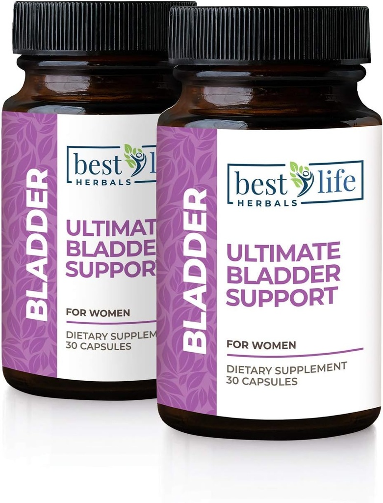 Best Life Herbals Ženy Ultimate Brýle Podpora a Control Dodatek pro Inkontinence, Únik, a Nadměrná močová měchýř - 2 láhve