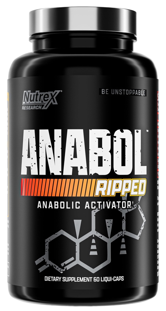 Nutrex Research Anabol Ripped Anabolické Muscle Builder pro muže, 2-in-1 Muscle Builder a Trhací dodatek, (60 Počet)