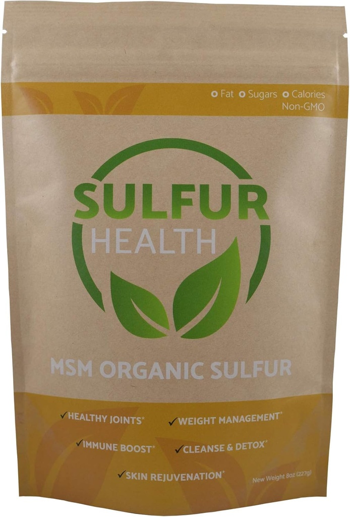 MSM Organic Sulfur - 99,9% čistý MSM dodatek - Lab- Testováno a certifikováno (5 liber)