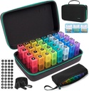 Měsíční Pill Organizátor 3 krát denně, 31 Den Pill Organizátor 3 krát denně, Měsíční medicína Organizátor Box, Medicine Pill Krabice s 32 Denní Kompartments & Přenosné 7- denní cestovní medicína Organizační Bag