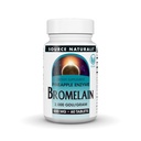Zdroj Naturals Bromelain, 2000 GDU / GRAM, Ananasový enzym, 500 MG - 60 tablet
