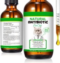 60ML Antibiotika pro kočky, Premium Cat Antibiotika Dodatek, Kočky Multivitamin, Přírodní antibiotika pro kočky, Kočka Antibiotika, Kočka Antibiotika Podporuje imunitní & Kočky Alergie Relief-2 Fl Oz
