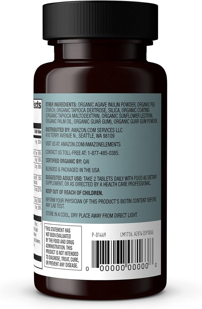 Elements Organic All Food B Complex, 60 tablet (Balení po 2 tabletách)