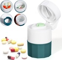 Pill Crusher a Cutter, Pill Grinder pro malé pilulky a vitamíny, Pill Crusher Grinder Fine Powder, 4- in-1 Medicine Pulverizer Grinder, Pill Cutter s Medicine Storage