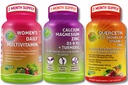 Plant- based Immunication, Bone & Energy Support Bundle - Quercetin with Bromelain, Vitamin C & Zinek + vápník Magnesium with D3, K2 & Turmeric + Ženský Multivitamin with Iron & Organic Superfoods