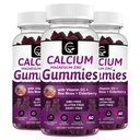 Vápník Magnesium Zinkové gumy s vysokou absorpcí Magnesium Glycinát Draslík - Komplex vápníku Magnesium 2: 1 Poměr, s D3 Moss pro kosti, Svaly, imunitní a spánková podpora, Vegan-3 balení