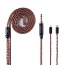 YINYOO Earphone Náhradní kabel 16 Cres Single Crystal Copper Cable Earphone Cable pro kz zst zs10-pro zsn-pro-x edx-pro zs10-pro-x dqs cca CRA c10 c12 (2pins, 3.5mm Jack)
